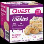 QUEST Nutrition Quest Frosted Cookies | Soft Baked ~ No Sugar [8 x 25 грама] Фъстъчено масло
