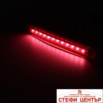 Paolo Габарит 0050 с 12 led диода - 24v Червен