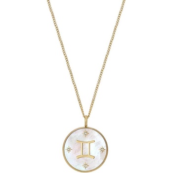 Fossil Дамско колие зодия Близнаци със седеф Fossil JF04840710 (JF04840710)