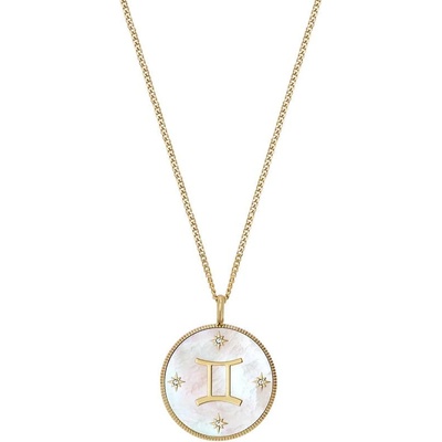 Fossil Дамско колие зодия Близнаци със седеф Fossil JF04840710 (JF04840710)