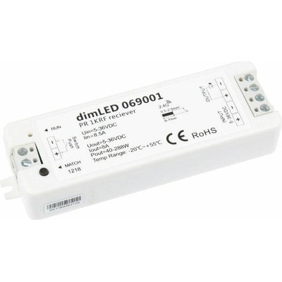 T-LED Přijímač dimLED PR 1KRF 1x8A 069001