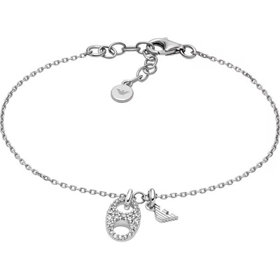 Emporio Armani Dámsky strieborný náramok s kubickými zirkónmi EG3631040