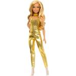 Barbie Барби Fashionistas Petite в златен гащеризон - 65-та годишнина (HRH19) (HRH19)