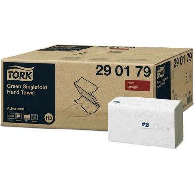 Tork Skládané ručníky ZZ Advanced, recykl, 2 vrstvy, zelený