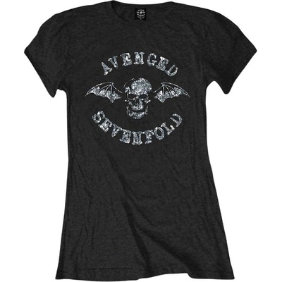 Avenged Sevenfold Death Bat (Embellished) Black S Дамски Риза (ASTS36LB01)