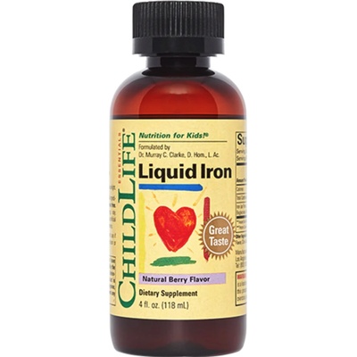 ChildLife Liquid Iron Tekuté železo Natural Bobule 118 ml