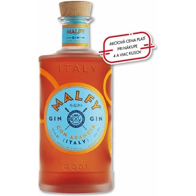 Malfy Gin CON ARANCIA Sicilian Blood Orange 41% 0,7 l (čistá fľaša)