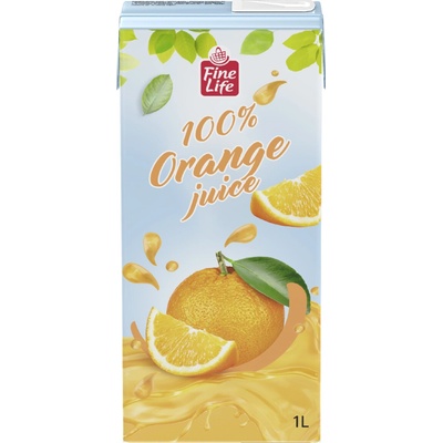 Fine Life pomeranč 100% 12 x 1 l