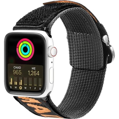 Dux Ducis Каишка Dux Ducis Strap (Outdoor Version) за Apple Watch Ultra, SE, 8, 7, 6, 5, 4, 3, 2, 1 (49, 45, 44, 42 mm), черно-оранжева (6934913035337)