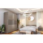 Bogdan Furniture I С ален ком лект модел 7070 за матрак 160/200, Мока/Лате