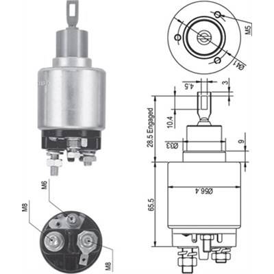 MAGNETI MARELLI Elektromagnetický spínač, startér 940113050344