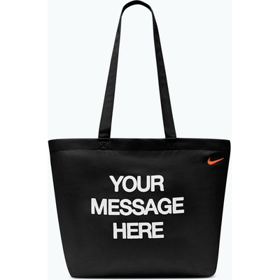 Nike Heritage "Your Message Here" Tote 22 l black/white/safety orange