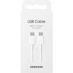 Samsung Оригинален USB-C към USB-C Кабел Samsung 1.8m 3A EP-DX310JWE, Бял (EP-DX310JWEGWW)