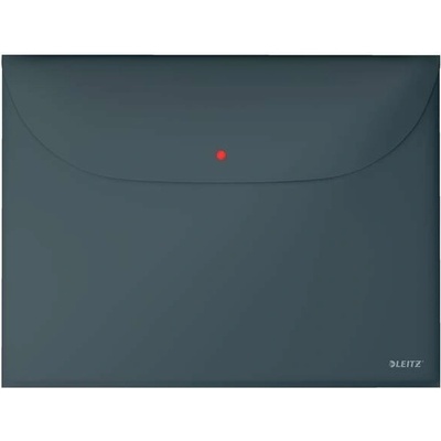 Obal na patent, 2 vrecká, A4, PP, LEITZ Cosy, zamatová sivá