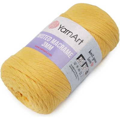 Pletací příze Twisted Macrame 250 g rozčesávací Varianta: 3 (764) žlutá, Balení: 1 ks 50207/122897/233403