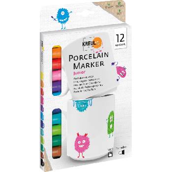 Kreul Porcelain Marker medium Junior Set Комплект маркери за керамика 12 бр (16350)