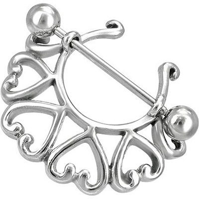 Marre piercing do bradavky chirurgická ocel LCNP075