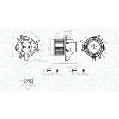 vnitřní ventilátor MAGNETI MARELLI 069412779010