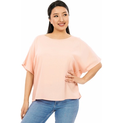 Himalife Oversize top Plain Sara broskvová