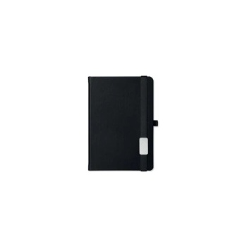 Lanybook poznámkový zápisník s gumičkou 140 x 205 mm čierna