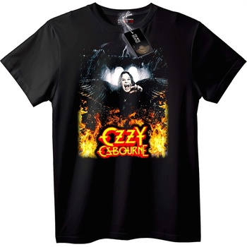 NOONEBRAND Тениска Ozzy Osbourne Огън - XL, Black