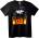 NOONEBRAND Тениска Ozzy Osbourne Огън - XL, Black
