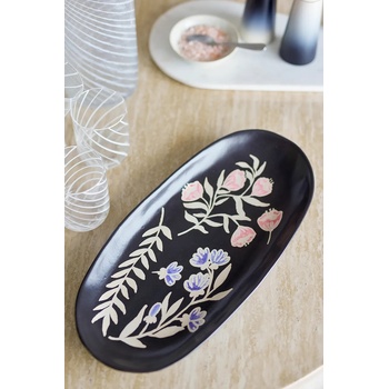 Bloomingville Поднос за сервиране Bloomingville 41 x 4 x 19, 5 cm в черно (82072567)