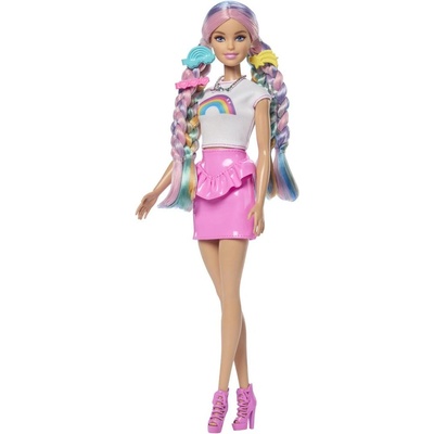 Barbie Кукла Barbie - С екстра дълга коса, розова пола и аксесоари за прически (JJP07)