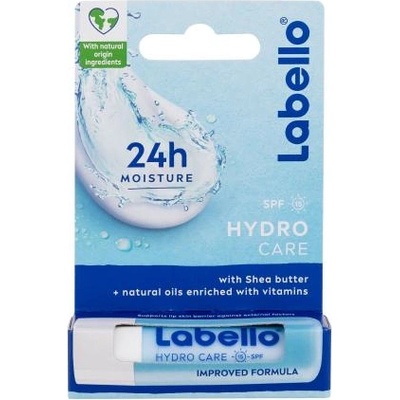 Labello Hydro Care 24h Moisture Lip Balm SPF15 хидратиращ балсам за устни с uv защита 4.8 гр