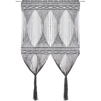 Image 1 of vidaXL Завеса макраме, антрацит, 140x240 см, памук (323996)