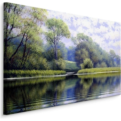 Plátno Řeka Na Pozadí Lesa Varianta: 90x60