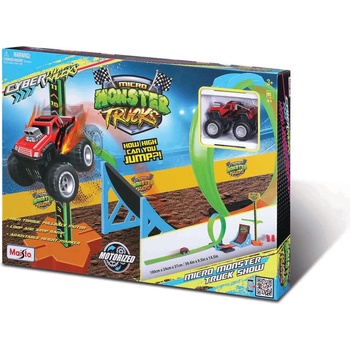 Maisto Cyber Racers Писта с лупинги Micro Monster Truck