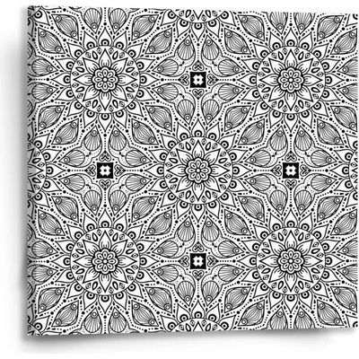 Sablio Obraz Bílé mehendi - 50x50 cm