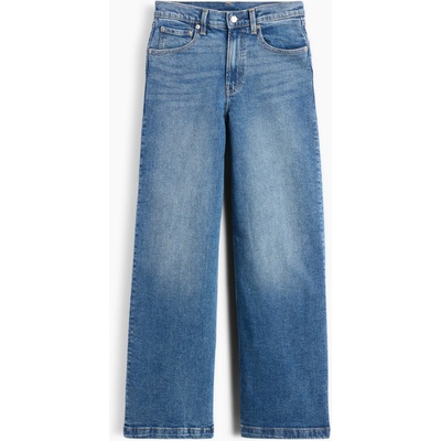 GAP Džíny High Rise Stride Wide-Leg Modrá