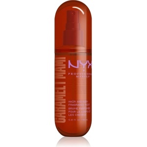 NYX Professional Makeup Fat Oil Body Spray парфюмна мъгла за коса и тяло с аромат Caramelt Mami 160ml