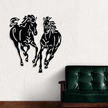 Decono Метална Декорация Жребци