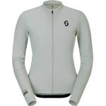Scott Дамска фланелка с дълъг ръкав за колоездене Scott Women's Jersey Endurance L/S Cycling jersey - Spray Grey / Pastel Yellow (156-2861-0214)