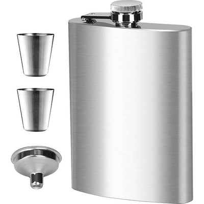 Ploskačka MagicHome sada 2xštamperlíky lievik nerez darčekové balenie 30 ml