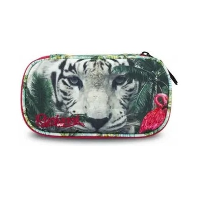 White tiger jumbo овален ученически несесер