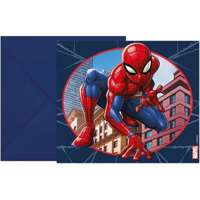 Procos Spiderman pozvánky s obálkou