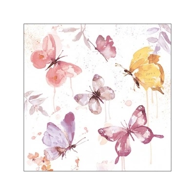 Amabiente Салфетки Ambiente Butterfly collection rose, 20 броя (13316266)