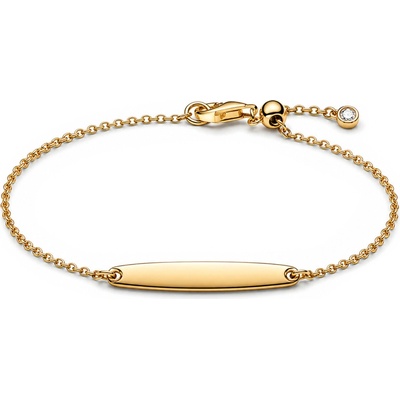 Pandora Pozlátený retiazkový náramok s doštičkou Shine 564010C01 16 cm