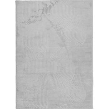 Килим " IZA" с къс косъм, скандинавски вид, сив, 240x340 см