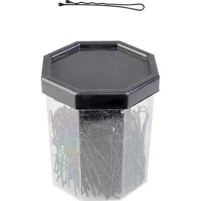 activeshop Kadernícke špendlíky do vlasov e-62 150 ks 4,9 cm čierne