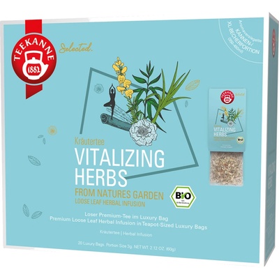 Teekanne Bio Luxury Bag Vitalizing Herbs bylinný čaj 20 ks