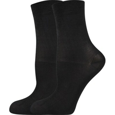 Lady B ponožky dámské silonkové COTTON s bavlnou 60 DEN 6 párů černé nero