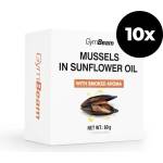 GymBeam Миди в слънчогледово олио с опушен аромат 10 x 80 g
