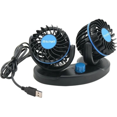 Compass Ventilátor MITCHELL DUO 2x85mm USB 5V na palubní desku, 07229