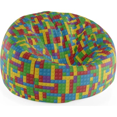 Sablio Sedací vak Cocoon Barevná stavebnice75 x 45 x 35 cm