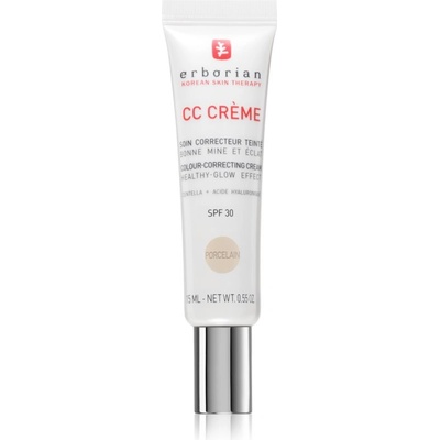 Erborian CC Crème Centella Asiatica CC крем за уеднаквяване тена на лицето SPF 30 цвят Porcelain 15ml